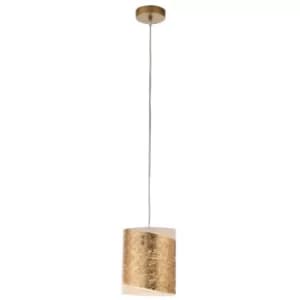 Fan Europe PARIS Slim Pendant Ceiling Light Gold 20x20cm