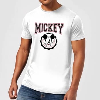 Disney Mickey New York Mens T-Shirt - White - XS