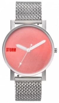 STORM New Blast V2 Mesh Red Silver Mesh Bracelet Red Watch