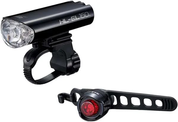 Cateye EL-160 and Orb Front and Rear Cycle Light Set NO COLOUR