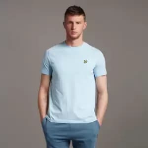 Mens Plain T-Shirt - Light Blue - XL