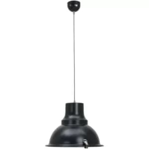 Sienna Parade Dome Pendant Ceiling Lights Black Matt, Glass Matt, Metal