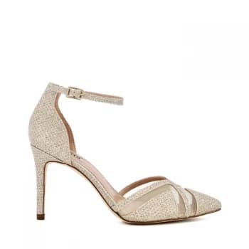 Dune London Diane Heeled Sandals - Gold Fab 392