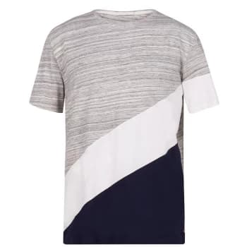 Jack and Jones Colour Block Stage T-Shirt - Grey