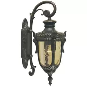 Elstead Philadelphia - 1 Light Outdoor Small Wall Lantern Light Old Bronze IP44, E27