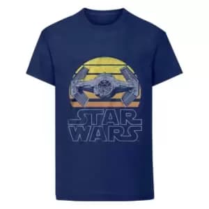Star Wars Unisex Adult Tie Fighter T-Shirt (S) (Blue)