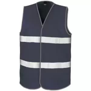 Result Adults Unisex Safeguard Enhance Visibility Vest (L/XL) (Navy Blue) - Navy Blue