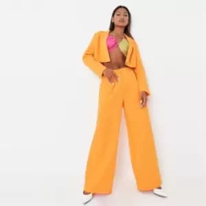 Missguided Tailored Wide Leg Trouser - Orange