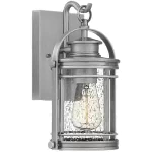 Quintiesse Quoizel Booker Outdoor Wall Lantern Industrial Aluminium, IP44