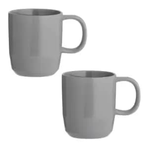 Typhoon Cafe Concept Set Of 2 Mugs 350Ml -dark Grey