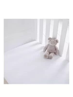 Silentnight Pack Of 2 Jersey Fitted Cot Bed Sheets