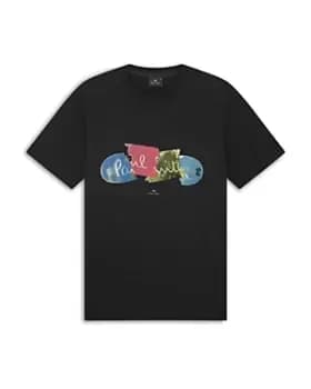 Ps Paul Smith Regular Fit Broken Board Logo Graphic Tee