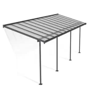 Palram - Canopia Sierra Grey Non-Retractable Awning, (L)6.71M (H)3M (W)2.28M
