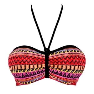 Freya Way out west bandeau bikini top Multi Coloured
