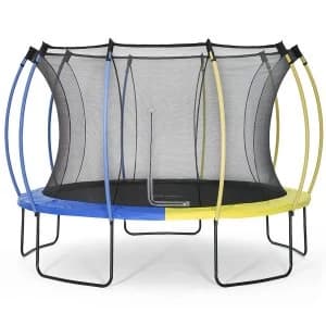 Plum 12ft Colours Springsafe Trampoline and Enclosure - Snorkel Blue or Citrus Lime