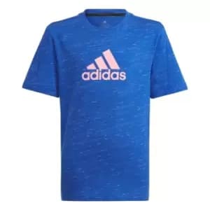 adidas Future Icons Badge of Sport Logo T-Shirt Kids - Team Royal Blue Mel / White