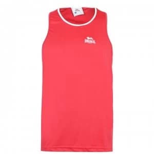 Lonsdale Box Vest Mens - Red/White