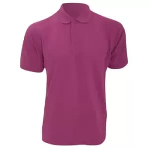 Kustom Kit Mens Klassic Superwash Short Sleeve Polo Shirt (3XL) (Magenta)