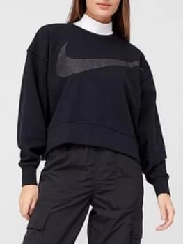 Nike Training Get Fit Sparkle Sweat - Black