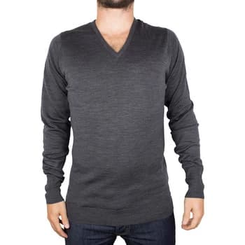 John Smedley Bobby V-Neck Knit mens Sweater in Grey - Sizes UK S,UK L,UK XL,UK XXL