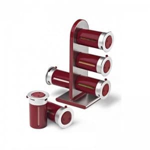 Zevro Zero Gravity 6 Canister Magnetic Counter-top Spice Stand