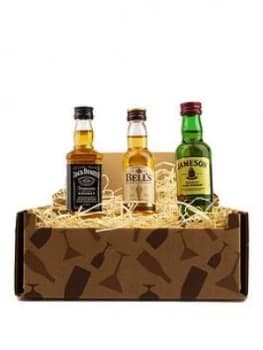 Miniature Whisky Trio Gift Box - Jack Daniels, Bells Whisky And Jamesons Irish, One Colour, Women