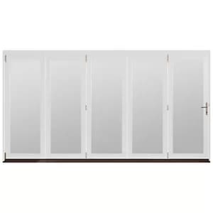 Jeld-Wen Bedgebury Finished Solid Hardwood Patio Bifold Door Set White - 2094 x 3594 mm