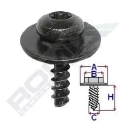 ROMIX Screw / Bolt VW,AUDI,SKODA C60460 N10354602,N10354602,N10354602 N10354602