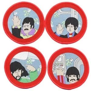 The Beatles - Yellow Submarine Cartoon Port Hole Standard Patch Set
