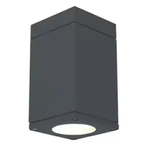 Sandvik Outdoor 1 Light Down Ceiling Light, Graphite, IP65, GU10 LED