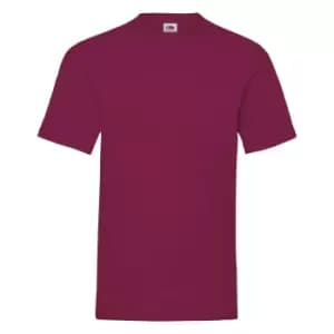 Fruit Of The Loom Mens Valueweight Short Sleeve T-Shirt (XL) (Burgundy)