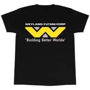 Alien Womens/Ladies Building Better Worlds Boyfriend T-Shirt (3XL) (Black)