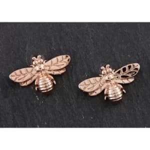 Honey Bee Rose Gold Plated Stud Earrings