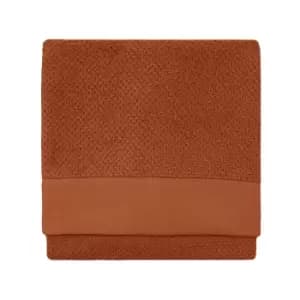 Textured Weave Hand Towel Pecan