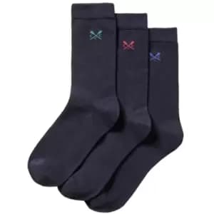 Crew Clothing Mens Plain Bamboo Socks Navy