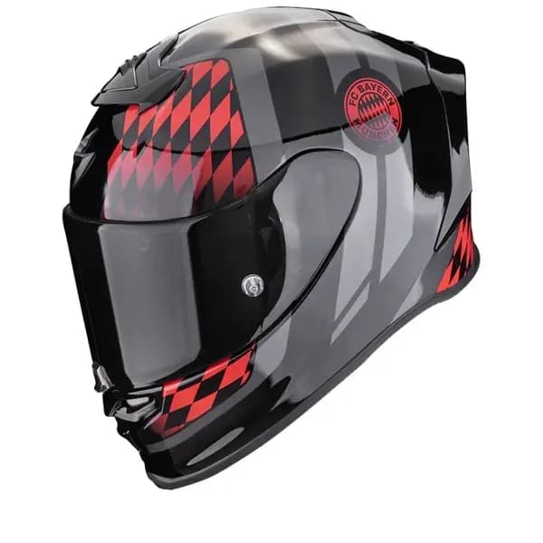 Scorpion EXO-R1 Evo Air FC Bayern Black Red Full Face Helmet Size L