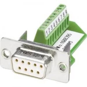D SUB socket 180 Number of pins 9 Screws Phoenix Contact