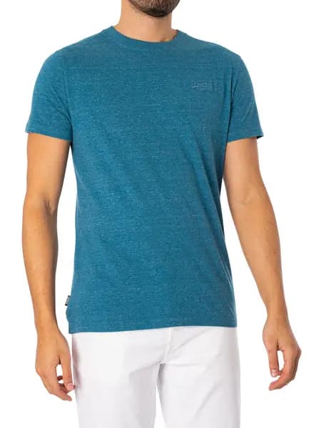 Superdry Vintage Logo T-Shirt Alaskan Blue Marl M
