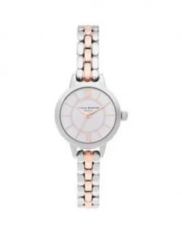Olivia Burton Silver And Rose Gold Watch