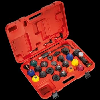 Sealey 25 Piece Automotive Cooling System Pressure Test Kit