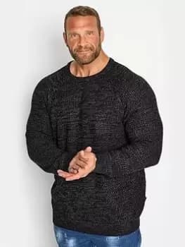 BadRhino Blue Fisherman Knitwear, Blue, Size 1Xl, Men