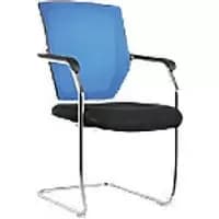 Nautilus Designs Cantilever Chair Bcm/K512V/Bl Non Height Adjustable Blue Chrome