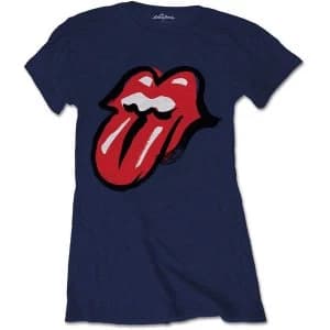 The Rolling Stones - No Filter Tongue Womens Large T-Shirt - Blue