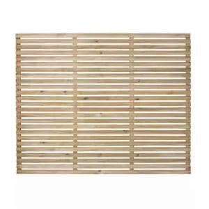 Forest Garden Forest Press Treat Slat Fence Panel 1.8x1.5m