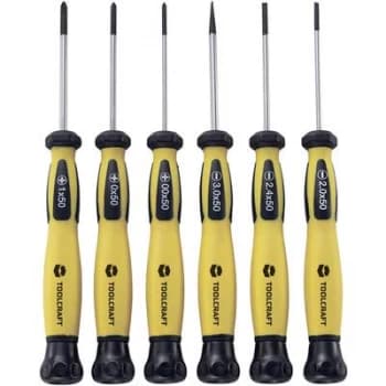 TOOLCRAFT Electrical & precision engineering , ESD Screwdriver set 6 Piece Slot, Phillips