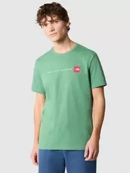 The North Face S/s Never Stop Exploring T-Shirt, Green Size M Men