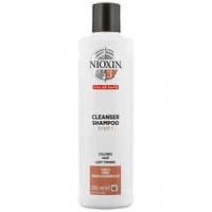 Nioxin 3D Care System System 3 Step 1 Color Safe Cleanser Shampoo: For Colored Hair And Light Thinning 300ml
