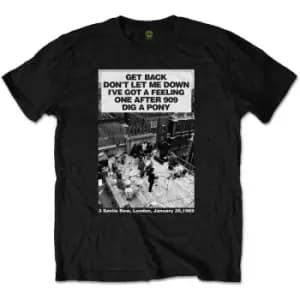 The Beatles - Rooftop Songs Unisex XX-Large T-Shirt - Black