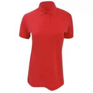 Kustom Kit Ladies Klassic Superwash Short Sleeve Polo Shirt (10) (Red)