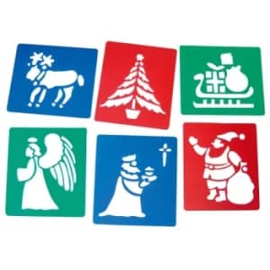 Major Brushes Christmas Stencils Set of 6